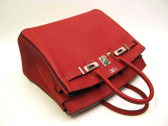 エルメス バーキン25(スペシャルオーダー)エプソン/ルージュガランス×ブラック